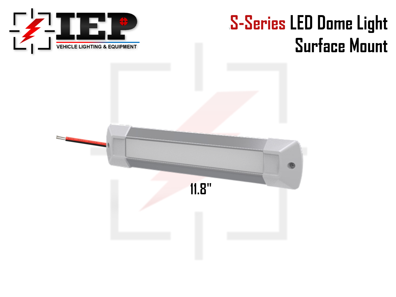 11.8" & 23.6" LED Exterior & Interior DOME Light S-Series Surface Mount WHITE