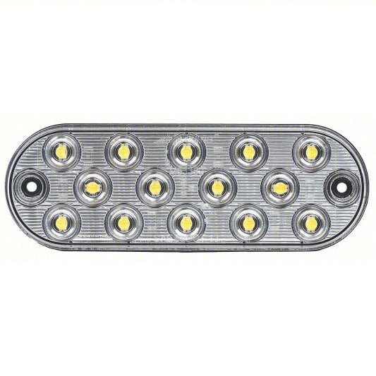 Maxxima Low Profile Thin Oval White Surface Mount Backup Light