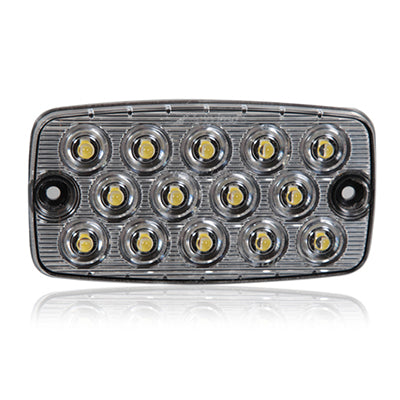 Maxxima Rectangular White Low Profile Surface Mount Light STT 14 LEDs