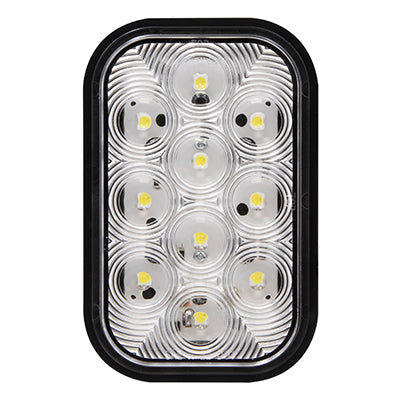 Maxxima Rectangular White Back Up Light