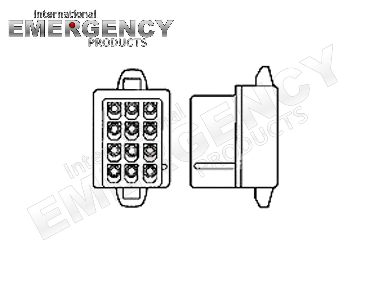 12 Pin Connector Plug for Whelen Traffic Advisors & Sirens