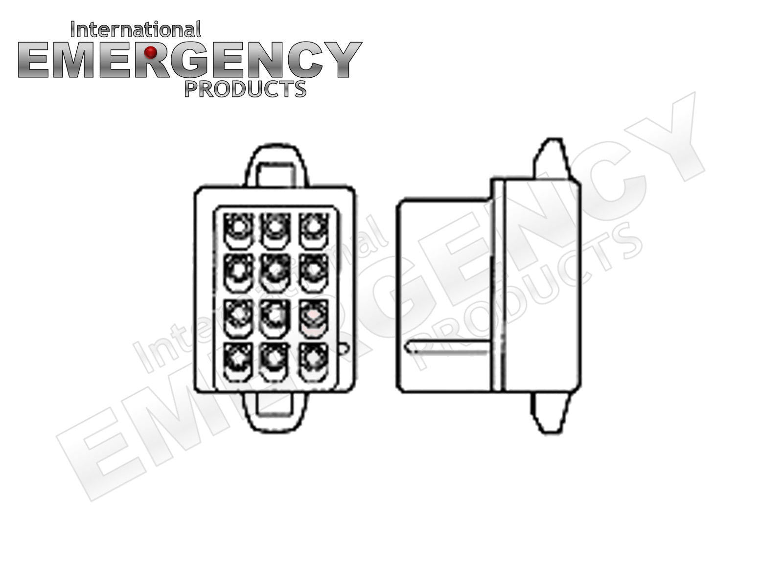 12 Pin Connector Plug for Whelen Traffic Advisors & Sirens